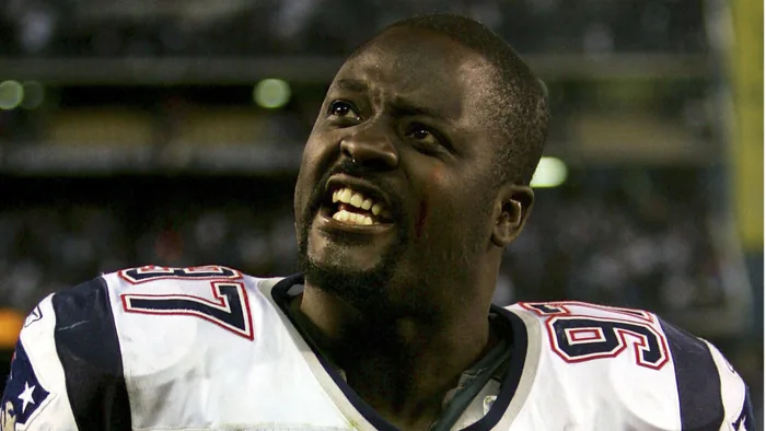 Former Patriots defensive end Jarvis Green tackling shrimp business